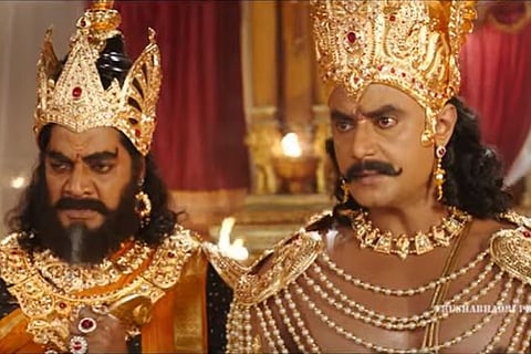 'Kurukshetra' review: Darshan makes a convincing Duryodhana in a lacklustre epic