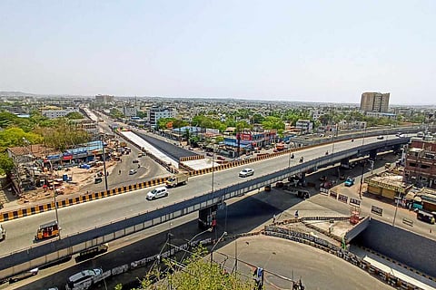 A photo of LB Nagar junction in Hyderabad where traffic restrictions will be put in place