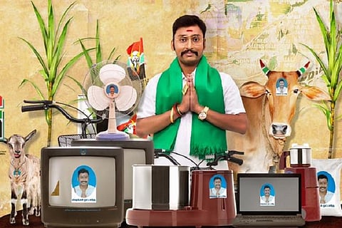'LKG' review: RJ Balaji's film is more spoof than intelligent satire