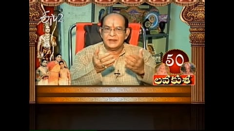 Actor Nagaraju speaking in a Telugu channel interview