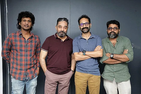 Logesh, Kamal Haasan, Fahadh and Mahesh