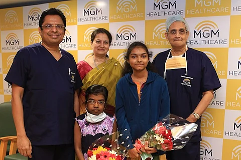 Successful heart transplantation surgeries performed on two young girls by MGM Healthcare, free of charge