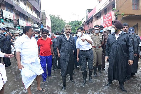 CM Stalin flood inspection Chennai 2021