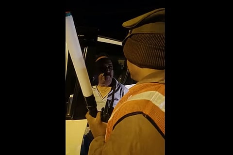 AIADMK MP caught on camera threatening policemen during routine security check