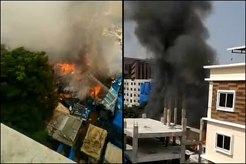 Major fire in Hyd's Madhapur area, around 150 huts gutted in mishap