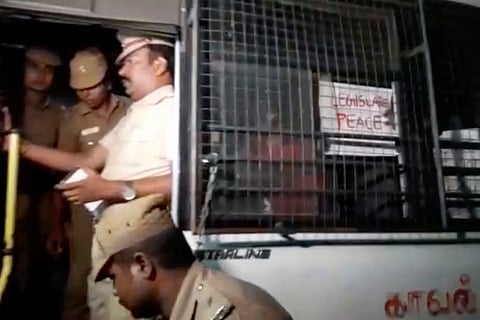 Madras University students protesting against CAA detained at night, released later
