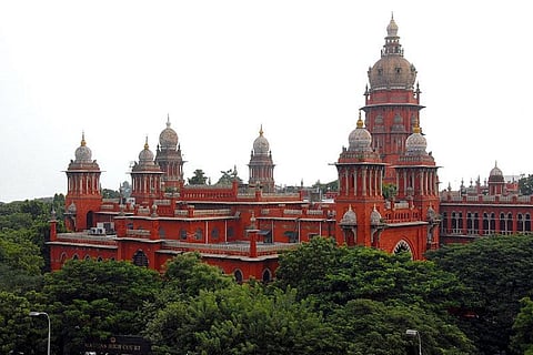 An aerial video of the Madras High Court