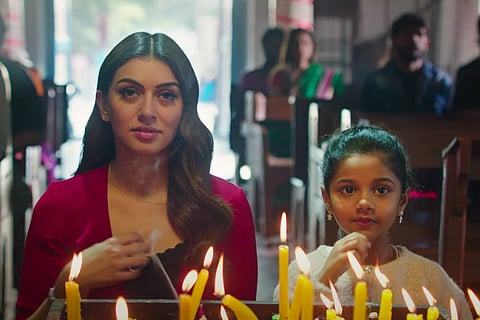 Hansika is seen along with a child in the teaser of Maha