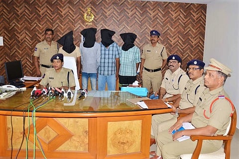 Telangana police bust gang smuggling ganja to Sri Lanka from Andhra, 4 held