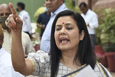 Congress MP Mahua Moitra at Parliament House during the second part of Budget Session