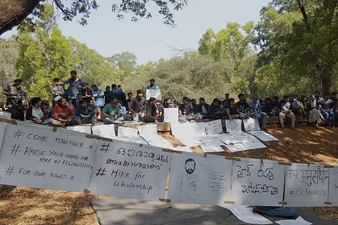 IISc students in Bengaluru hold hunger strike, demand hike in fellowships