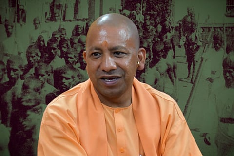 Uttar Pradesh Chief Minister Yogi Adityanath against the backdrop of Malabar uprising