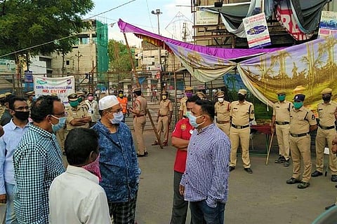 Residents in Hyderabad's Malakpet containment zone protest, allege shortage of essentials