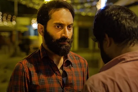 A screengrab of Fahad Faasil from the movie