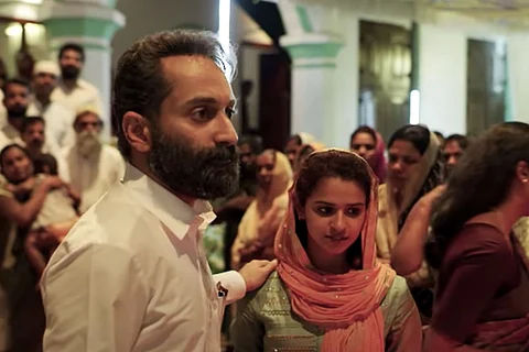 Fahadh Faasil in the sets of Malik