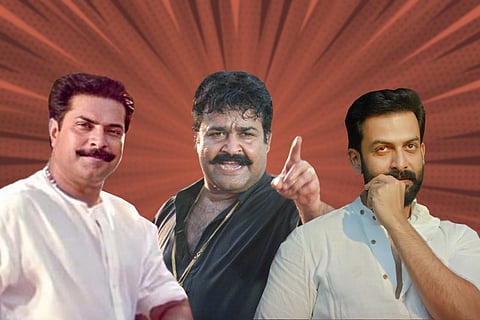 Mammootty, Mohanlal and Prithviraj Sukumaran