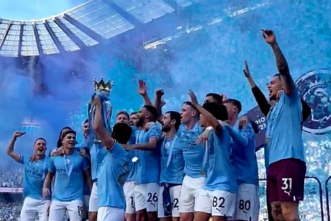 Man City celebrate title but looks grim for Leeds, Leicester at bottom