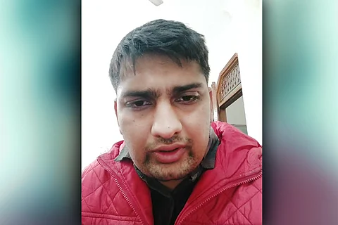 Freelance Journalist Mandeep Punia who was detained by police