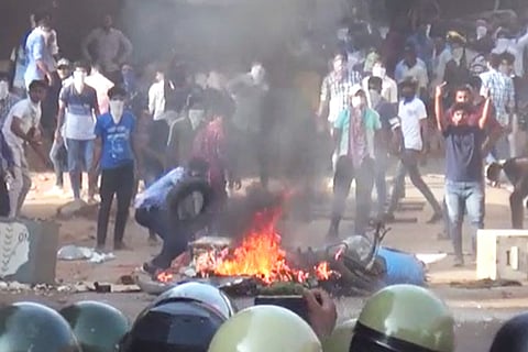 Mangaluru police release visuals of stone pelting and arson, ask citizens to send more
