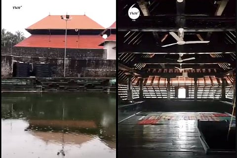 A collage of two screengrabs from a video about Mangaluru’s Zeenat Baksh Mosque.