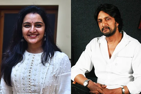 Manju Warrier and Kichcha Sudeep