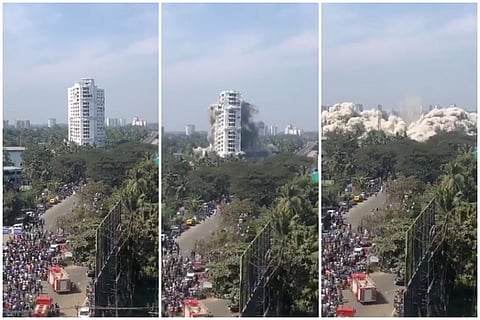 H2O Holy Faith apartment demolished in Kochi’s Maradu, razed down in seconds