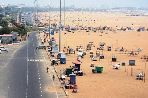 Stalls of Marina Beach