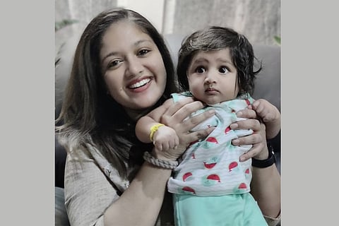 Jr Chiru looks just like his dad, Meghana Raj shares pic on Insta