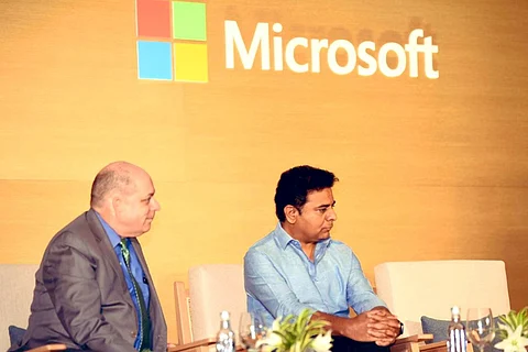 Minister KTR at a Microsoft event: Hyderabad to get Microsoft's largest data centre in India with Rs 15k cr investment