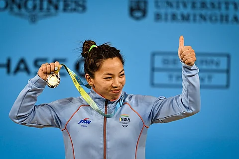 Mirabai Chanu at the Commonwealth Games 2022