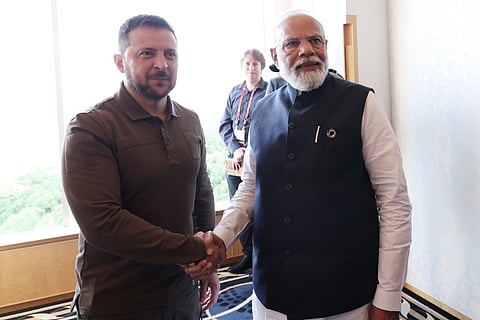 PM Narendra Modi met Ukraine President Volodymyr Zelensky in Hiroshima