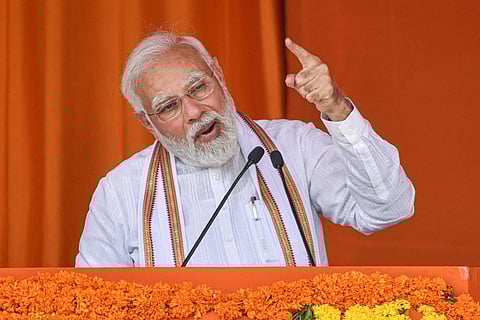 Prime Minister Narendra Modi in Hyderabad