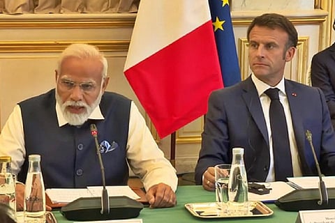 PM Modi and French Prez Macron