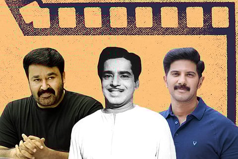 Mohanlal, Sathyan and Dulquer