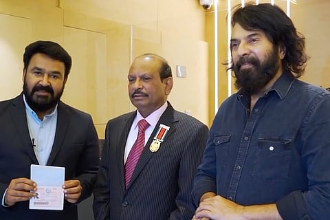 Mohanlal and Mammootty with Yusuff Ali