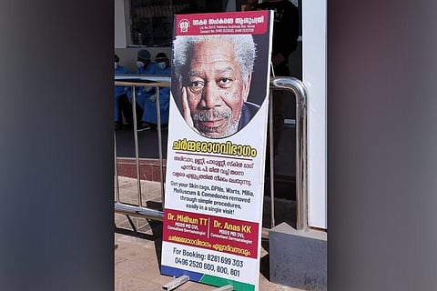 Morgan Freeman's photo used in a controversial ad in Kerala