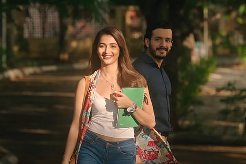 Pooja Hegde and Akhil Akkineni in most Eligible Bachelor