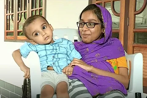 Muhammed with his mother
