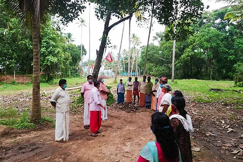 Munroe Island CPI(M) protest