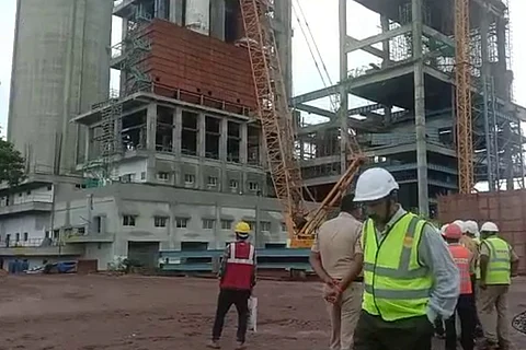 Accident at cement factory in Telangana