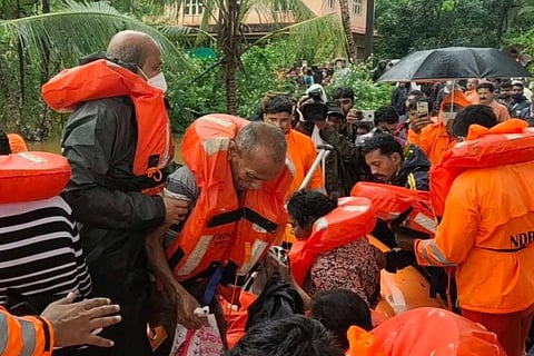 Over 2800 rescued after heavy rains cause flooding in Udupi