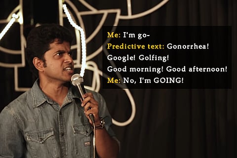 Bengaluru comedian's love-hate relationship with predictive text feature will make you ROFL