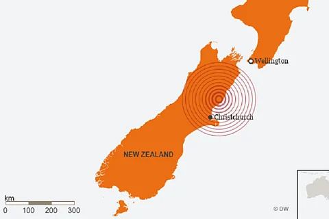 Magnitude 7.4 earthquake hits near Christchurch, New Zealand