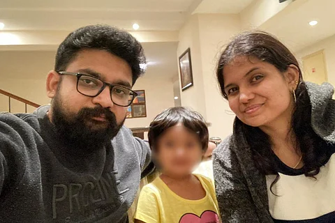 Naresh Karthik with his family