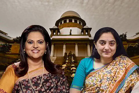 Navika Kumar and Nupur Sharma
