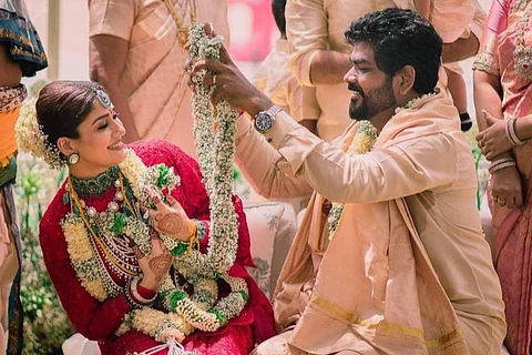 Nayanthara and Vignesh Shivan's image from wedding