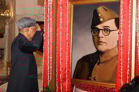 President Kovind saluting Netaji