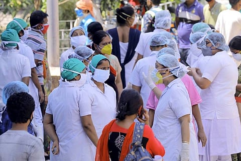 Nurses in white