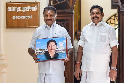 O Panneerselvam and Edappadi K Palaniswami
