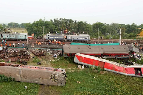 Derailed trains in Odisha
